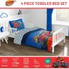 image:imageJay Franco Kids Comforter Set Includes Sheets and Pillow Covers  Soft and Cozy Bed Set for Stylish Room Decor Official Licensed Bedding Blue  PlayStation 7 Piece QueenBlue  Blaze  the Monster Machines
