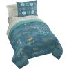 image:imageJay Franco Kids Comforter Set Includes Sheets and Pillow Covers  Soft and Cozy Bed Set for Stylish Room Decor Official Licensed Bedding Blue  PlayStation 7 Piece QueenBlue  Fantastic Four