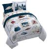 image:imageJay Franco Kids Comforter Set Includes Sheets and Pillow Covers  Soft and Cozy Bed Set for Stylish Room Decor Official Licensed Bedding Blue  PlayStation 7 Piece QueenDark Grey  Harry Potter