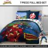 image:imageJay Franco Kids Comforter Set Includes Sheets and Pillow Covers  Soft and Cozy Bed Set for Stylish Room Decor Official Licensed Bedding Blue  PlayStation 7 Piece QueenBlue  Avengers