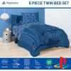 image:imageJay Franco Kids Comforter Set Includes Sheets and Pillow Covers  Soft and Cozy Bed Set for Stylish Room Decor Official Licensed Bedding Blue  PlayStation 7 Piece QueenBlue  Playstation