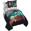 image:imageJay Franco Kids Comforter Set Includes Sheets and Pillow Covers  Soft and Cozy Bed Set for Stylish Room Decor Official Licensed Bedding Blue  PlayStation 7 Piece QueenBlack  My Hero Academia