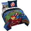 image:imageJay Franco Kids Comforter Set Includes Sheets and Pillow Covers  Soft and Cozy Bed Set for Stylish Room Decor Official Licensed Bedding Blue  PlayStation 7 Piece QueenBlue  Avengers