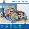 image:imageJay Franco Kids Comforter Set Includes Sheets and Pillow Covers  Soft and Cozy Bed Set for Stylish Room Decor Official Licensed Bedding Blue  PlayStation 7 Piece QueenBlue  Toy Story