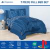 image:imageJay Franco Kids Comforter Set Includes Sheets and Pillow Covers  Soft and Cozy Bed Set for Stylish Room Decor Official Licensed Bedding Blue  PlayStation 7 Piece QueenBlue  Playstation