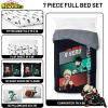 image:imageJay Franco Kids Comforter Set Includes Sheets and Pillow Covers  Soft and Cozy Bed Set for Stylish Room Decor Official Licensed Bedding Blue  PlayStation 7 Piece QueenBlack  My Hero Academia