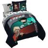 image:imageJay Franco Kids Comforter Set Includes Sheets and Pillow Covers  Soft and Cozy Bed Set for Stylish Room Decor Official Licensed Bedding Blue  PlayStation 7 Piece QueenBlack  My Hero Academia