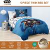 image:imageJay Franco Kids Comforter Set Includes Sheets and Pillow Covers  Soft and Cozy Bed Set for Stylish Room Decor Official Licensed Bedding Blue  PlayStation 7 Piece QueenBlue  the Mandalorian