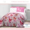 image:imageJay Franco Kids Comforter Set Includes Sheets and Pillow Covers  Soft and Cozy Bed Set for Stylish Room Decor Official Licensed Bedding Blue  PlayStation 7 Piece QueenPink  Cowgirl