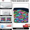 image:imageJay Franco Kids Comforter Set Includes Sheets and Pillow Covers  Soft and Cozy Bed Set for Stylish Room Decor Official Licensed Bedding Blue  PlayStation 7 Piece QueenBlack  Cars