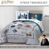 image:imageJay Franco Kids Comforter Set Includes Sheets and Pillow Covers  Soft and Cozy Bed Set for Stylish Room Decor Official Licensed Bedding Blue  PlayStation 7 Piece QueenDark Grey  Harry Potter