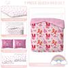 image:imageJay Franco Kids Comforter Set Includes Sheets and Pillow Covers  Soft and Cozy Bed Set for Stylish Room Decor Official Licensed Bedding Blue  PlayStation 7 Piece QueenPink  Cowgirl