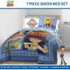 image:imageJay Franco Kids Comforter Set Includes Sheets and Pillow Covers  Soft and Cozy Bed Set for Stylish Room Decor Official Licensed Bedding Blue  PlayStation 7 Piece QueenBlue  Toy Story