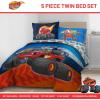 image:imageJay Franco Kids Comforter Set Includes Sheets and Pillow Covers  Soft and Cozy Bed Set for Stylish Room Decor Official Licensed Bedding Blue  PlayStation 7 Piece QueenBlue  Blaze  the Monster Machines