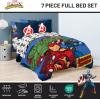 image:imageJay Franco Kids Comforter Set Includes Sheets and Pillow Covers  Soft and Cozy Bed Set for Stylish Room Decor Official Licensed Bedding Blue  PlayStation 7 Piece QueenBlue  Avengers