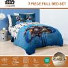 image:imageJay Franco Kids Comforter Set Includes Sheets and Pillow Covers  Soft and Cozy Bed Set for Stylish Room Decor Official Licensed Bedding Blue  PlayStation 7 Piece QueenBlue  the Mandalorian