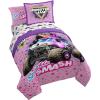 image:imageJay Franco Kids Comforter Set Includes Sheets and Pillow Covers  Soft and Cozy Bed Set for Stylish Room Decor Official Licensed Bedding Blue  PlayStation 7 Piece QueenPink  Monster Jam