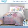 image:imageJay Franco Kids Comforter Set Includes Sheets and Pillow Covers  Soft and Cozy Bed Set for Stylish Room Decor Official Licensed Bedding Blue  PlayStation 7 Piece QueenPink  Bluey