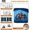 image:imageJay Franco Kids Comforter Set Includes Sheets and Pillow Covers  Soft and Cozy Bed Set for Stylish Room Decor Official Licensed Bedding Blue  PlayStation 7 Piece QueenBlue  the Mandalorian