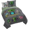 image:imageJay Franco Kids Comforter Set Includes Sheets and Pillow Covers  Soft and Cozy Bed Set for Stylish Room Decor Official Licensed Bedding Blue  PlayStation 7 Piece QueenGrey  Minecraft Movie