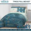 image:imageJay Franco Kids Comforter Set Includes Sheets and Pillow Covers  Soft and Cozy Bed Set for Stylish Room Decor Official Licensed Bedding Blue  PlayStation 7 Piece QueenBlue  Fantastic Four