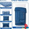 image:imageJay Franco Kids Comforter Set Includes Sheets and Pillow Covers  Soft and Cozy Bed Set for Stylish Room Decor Official Licensed Bedding Blue  PlayStation 7 Piece QueenBlue  Playstation