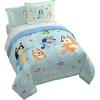 image:imageJay Franco Kids Comforter Set Includes Sheets and Pillow Covers  Soft and Cozy Bed Set for Stylish Room Decor Official Licensed Bedding Blue  PlayStation 7 Piece QueenBlue  Bluey