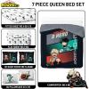 image:imageJay Franco Kids Comforter Set Includes Sheets and Pillow Covers  Soft and Cozy Bed Set for Stylish Room Decor Official Licensed Bedding Blue  PlayStation 7 Piece QueenBlack  My Hero Academia