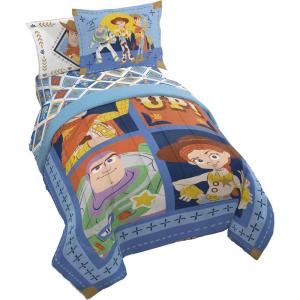 image:imageJay Franco Kids Comforter Set Includes Sheets and Pillow Covers  Soft and Cozy Bed Set for Stylish Room Decor Official Licensed Bedding Blue  PlayStation 7 Piece QueenBlue  Toy Story