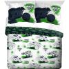 image:imageJay Franco Kids Duvet Cover Set with Sham amp Pillowcase  UltraSoft Linen Feel Bedding for Room Decor Cover ONLY Comforter NOT Included Multi  Monster Jam 2 Piece TwinMulti  Monster Jam