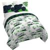 image:imageJay Franco Kids Duvet Cover Set with Sham amp Pillowcase  UltraSoft Linen Feel Bedding for Room Decor Cover ONLY Comforter NOT Included Multi  Monster Jam 2 Piece TwinMulti  Monster Jam