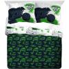 image:imageJay Franco Kids Duvet Cover Set with Sham amp Pillowcase  UltraSoft Linen Feel Bedding for Room Decor Cover ONLY Comforter NOT Included Multi  Monster Jam 2 Piece TwinMulti  Monster Jam