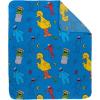 image:imageJay Franco Kids Plush Throw Blanket  Soft amp Cozy Fleece Throw for Bedroom amp Couch Dcor Official Licensed Product Black  Monster Jam 40x50  Travel BlanketBlue  Sesame Street