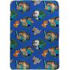 image:imageJay Franco Kids Plush Throw Blanket  Soft amp Cozy Fleece Throw for Bedroom amp Couch Dcor Official Licensed Product Black  Monster Jam 40x50  Travel BlanketBlue  Minecraft