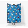 image:imageJay Franco Kids Plush Throw Blanket  Soft amp Cozy Fleece Throw for Bedroom amp Couch Dcor Official Licensed Product Black  Monster Jam 40x50  Travel BlanketBlue  Mickey and Friends