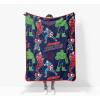 image:imageJay Franco Kids Plush Throw Blanket  Soft amp Cozy Fleece Throw for Bedroom amp Couch Dcor Official Licensed Product Black  Monster Jam 40x50  Travel BlanketMulti  Avengers
