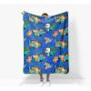 image:imageJay Franco Kids Plush Throw Blanket  Soft amp Cozy Fleece Throw for Bedroom amp Couch Dcor Official Licensed Product Black  Monster Jam 40x50  Travel BlanketBlue  Minecraft