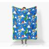 image:imageJay Franco Kids Plush Throw Blanket  Soft amp Cozy Fleece Throw for Bedroom amp Couch Dcor Official Licensed Product Black  Monster Jam 40x50  Travel BlanketBlue  Toy Story