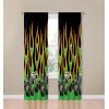 image:imageSunny Side Up Window Curtains for Kids Bedroom 4Piece Drape Set with 2 Tiebacks Black  Monster Jam 42 W x 63 L Pack of 2Black  Monster Jam