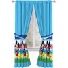 image:imageSunny Side Up Window Curtains for Kids Bedroom 4Piece Drape Set with 2 Tiebacks Black  Monster Jam 42 W x 63 L Pack of 2Blue  Mickey Mouse