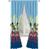 image:imageSunny Side Up Window Curtains for Kids Bedroom 4Piece Drape Set with 2 Tiebacks Black  Monster Jam 42 W x 63 L Pack of 2Blue  Spidey  His Amazing Friends