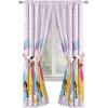 image:imageSunny Side Up Window Curtains for Kids Bedroom 4Piece Drape Set with 2 Tiebacks Black  Monster Jam 42 W x 63 L Pack of 2Pink  Disney Princess