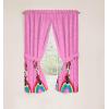 image:imageSunny Side Up Window Curtains for Kids Bedroom 4Piece Drape Set with 2 Tiebacks Black  Monster Jam 42 W x 63 L Pack of 2Pink  Minnie Mouse