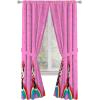 image:imageSunny Side Up Window Curtains for Kids Bedroom 4Piece Drape Set with 2 Tiebacks Black  Monster Jam 42 W x 63 L Pack of 2Pink  Minnie Mouse