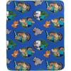 image:imageJay Franco Kids Plush Throw Blanket  Soft amp Cozy Fleece Throw for Bedroom amp Couch Dcor Official Licensed Product Black  Monster Jam 40x50  Travel BlanketBlue  Minecraft