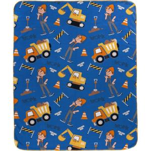 image:imageJay Franco Kids Plush Throw Blanket  Soft amp Cozy Fleece Throw for Bedroom amp Couch Dcor Official Licensed Product Black  Monster Jam 40x50  Travel BlanketBlue  Blippi