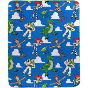 image:imageJay Franco Kids Plush Throw Blanket  Soft amp Cozy Fleece Throw for Bedroom amp Couch Dcor Official Licensed Product Black  Monster Jam 40x50  Travel BlanketBlue  Toy Story