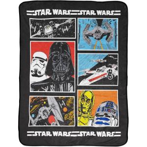image:imageJay Franco Plush Throw Blanket  46 x 60 Inch Cartoon Kids Soft amp Cozy Fleece Throw for Bedroom amp Couch Dcor Official Licensed Product Red  SpidermanMulti  Star Wars