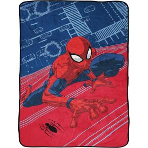 image:imageJay Franco Plush Throw Blanket  46 x 60 Inch Cartoon Kids Soft amp Cozy Fleece Throw for Bedroom amp Couch Dcor Official Licensed Product Red  SpidermanRed  Spiderman