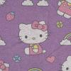 image:imageJay Franco Kids Plush Throw Blanket  Soft amp Cozy Fleece Throw for Bedroom amp Couch Dcor Official Licensed Product Multi  Nightmare Before Christmas 46x60  Throw BlanketPurple  Hello Kitty